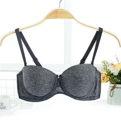 Fashion Comfort Cotton A B Cup t shirt Bra For Women Soft Bralette Underwire Everyday sexy bra double size super push up bra Fashion Comfort Cotton A B Cup t shirt Bra For Women Soft Bralette Underwire Everyday sexy bra double size super push up bra