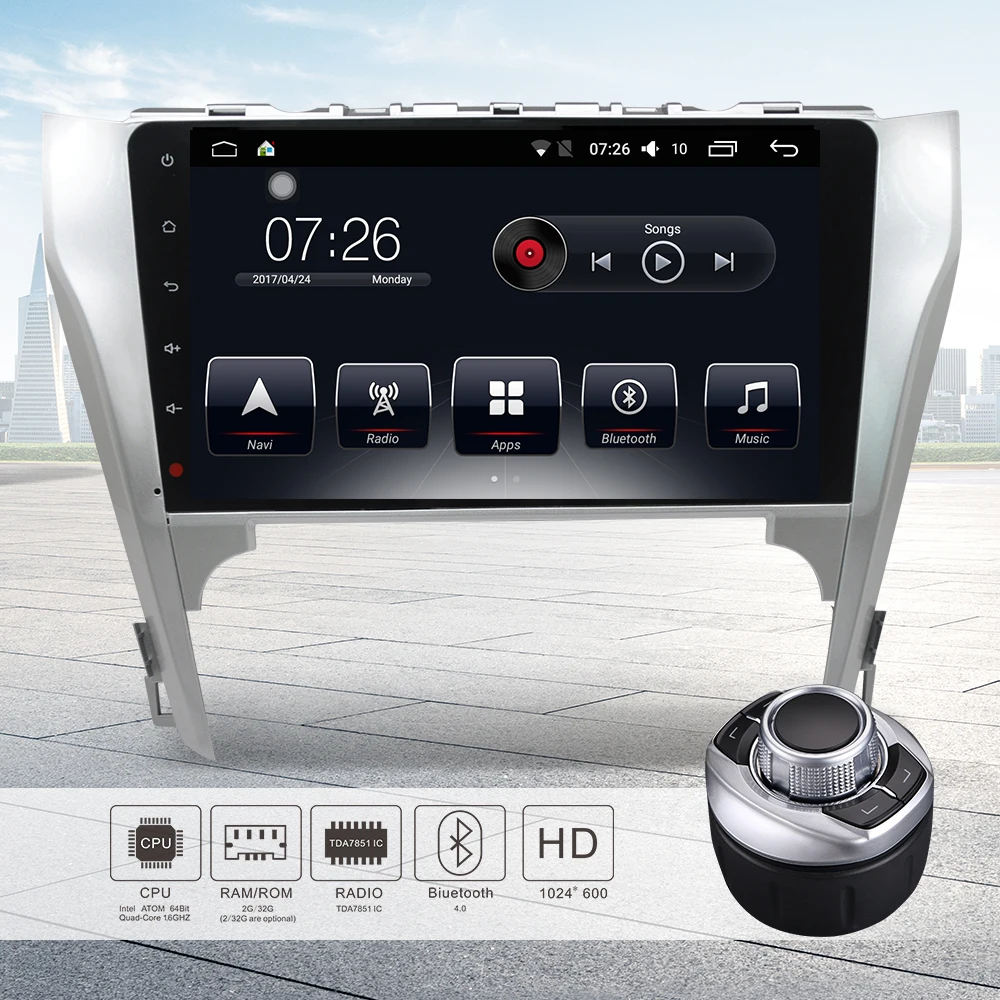 Android 7 1 10 &quotавтомобильный DVD плеер стерео радио авто GPS навигация Bluetooth 64 бит