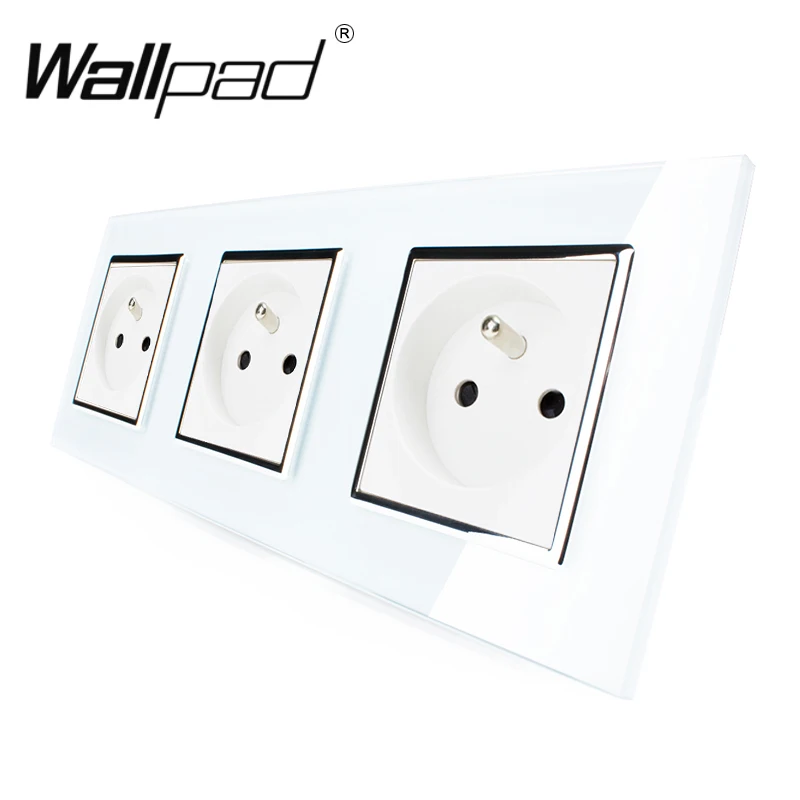 Настенная розетка с тройной рамой 16 А|Электрические розетки| |