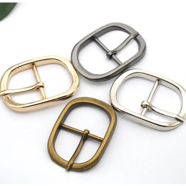16pcs Metal Buckle Hook Buckle Clip 1inch/25.2mm Metal Alloy Pin Buckle Simple Design Belt