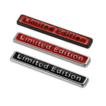 

For AUDI A3 A4 A5 A6 A1 Q3 Q5 Q7 Metal Limited Edition Emblem Badge Decal Sticker Auto Car 3D Trunk Logo Car Styling Accessories