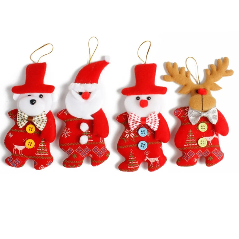 

1Pcs Christmas Tree Decorations Santa Claus Snowman Reindeer Pendant Christmas Ornaments Xmas Gifts Tree Hanging