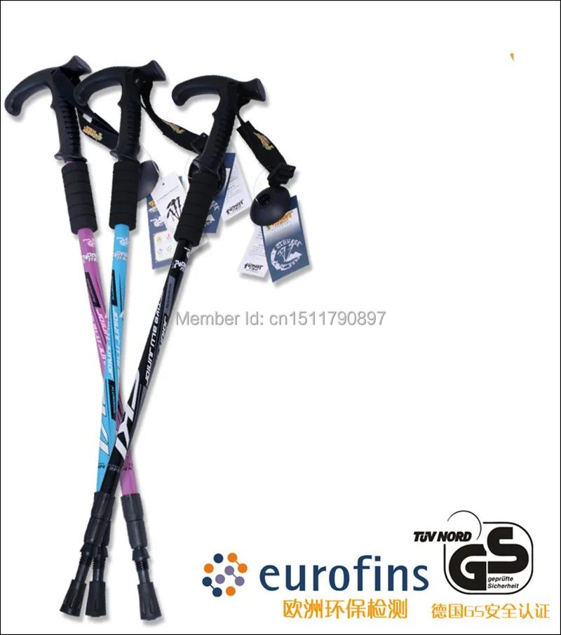 Телескоп с Т-образной ручкой алюминиевые трекинговые палки скандинавские треккинговые походные палки трости