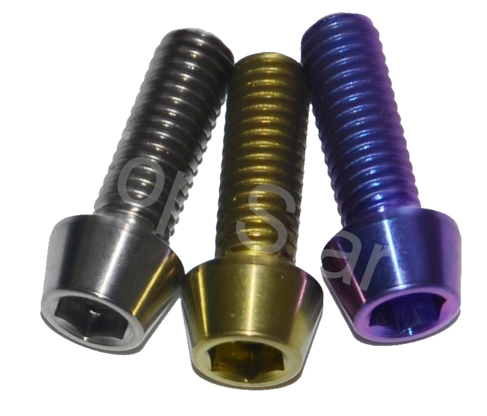 

4pcs M6*18 Grade5 Titanium Bolts for Racing Motorbike