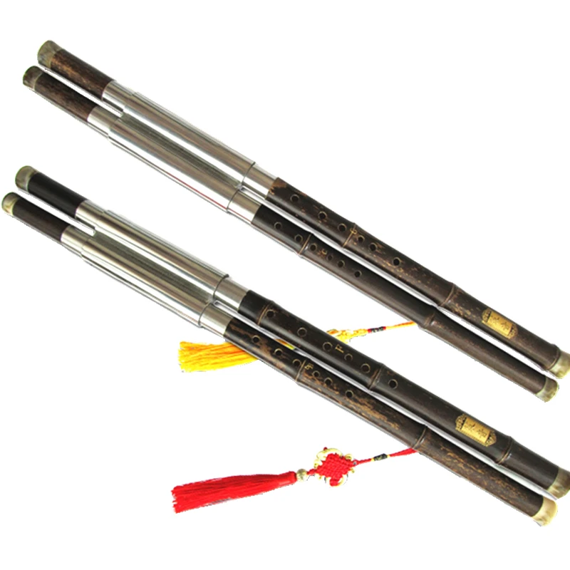 Professional double tube Bamboo Bawu Flute F + B Flat Tone Or C + G Key