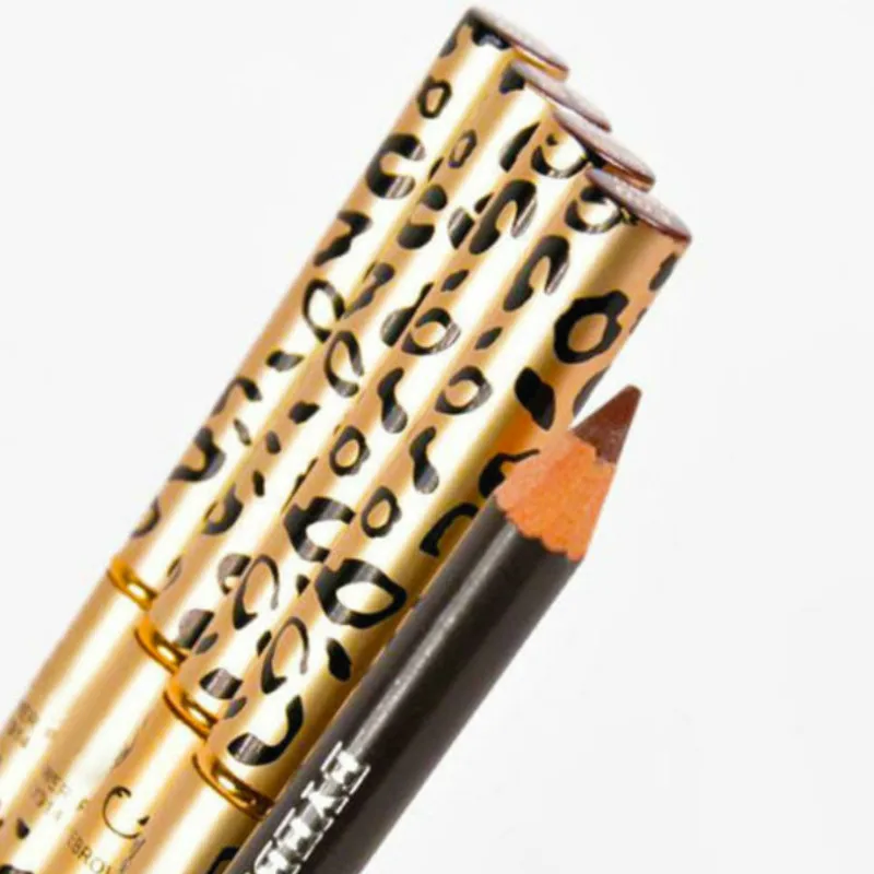 

1pcs/sell Leopard print double - head eyebrow pencil waterproof and durable not to remove the perfect eyebrow pencil.