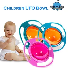 Utensilios de Cocina creativa Niños Rotativo Multifunción Paquete de Resistencia A La Caída A Prueba de Fugas Tazón Pequeño Platillo volante Juguetes Aperitivos