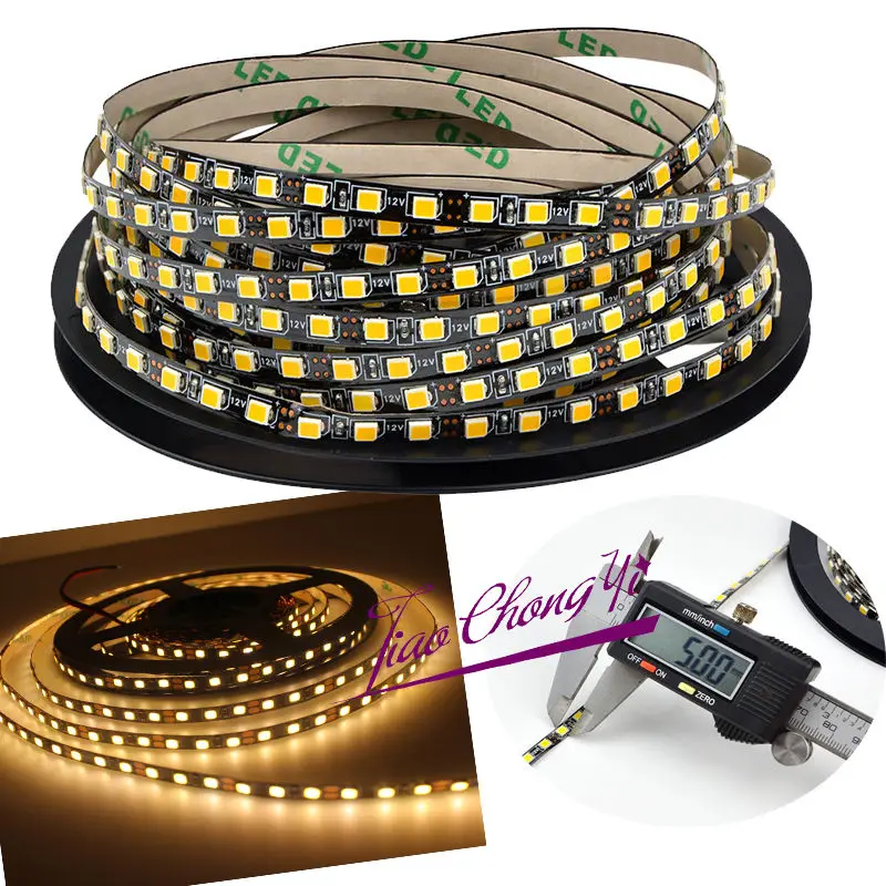 Гибкая светодиодная лента 5M 2835 SMD 600 светодиодный s с теплым белым светом 12 В