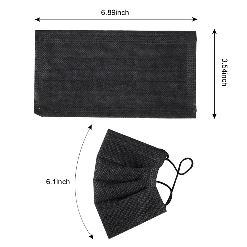 20PCS Pack Colored Anti dust Windproof Mask Disposable Mouth Nose Face Care Eyelash Extension Non woven 4