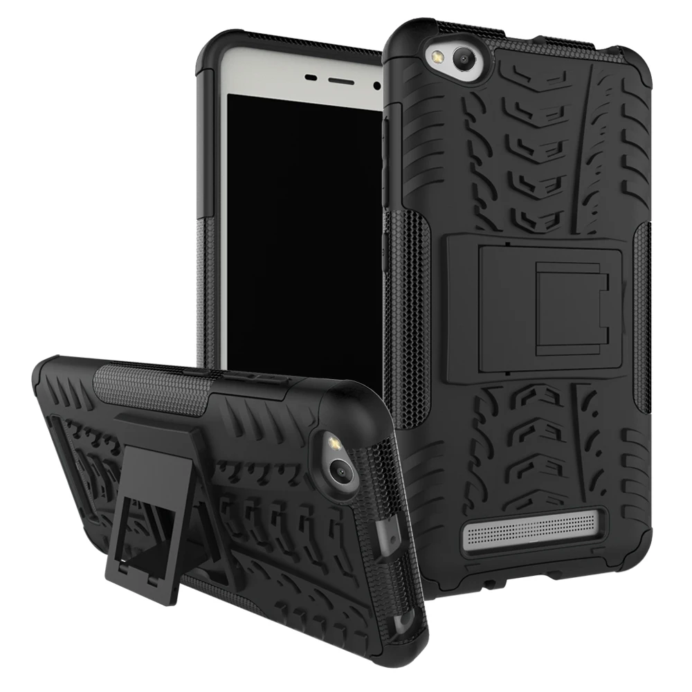 

BYHeYang For Xiaomi Redmi 4A Case 5.0" Heavy Duty TPU+PC Silicone Kickstand Cover Armor Back For Xiaomi Redmi 4A Case Phone Case