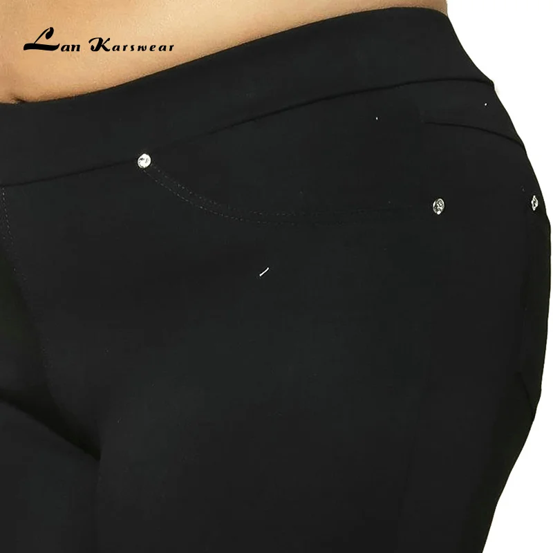 Женские осенне зимние брюки карандаш с завышенной талией|elastic trousers|high waist elastic