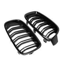 1Pair Gloss Black Front Grille Grilles Kidney For BMW 3 Series F30 F31 F35 2012 2017