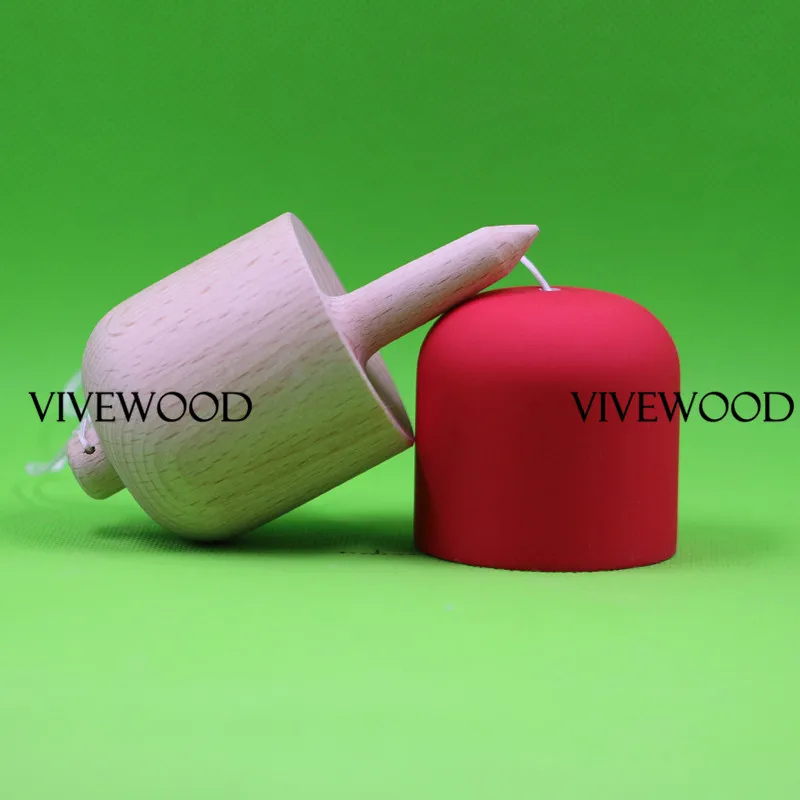 Kendama Beech Pill with Rubber Red Coating The pill for newer players Great as a stepping stone into | Игрушки и хобби
