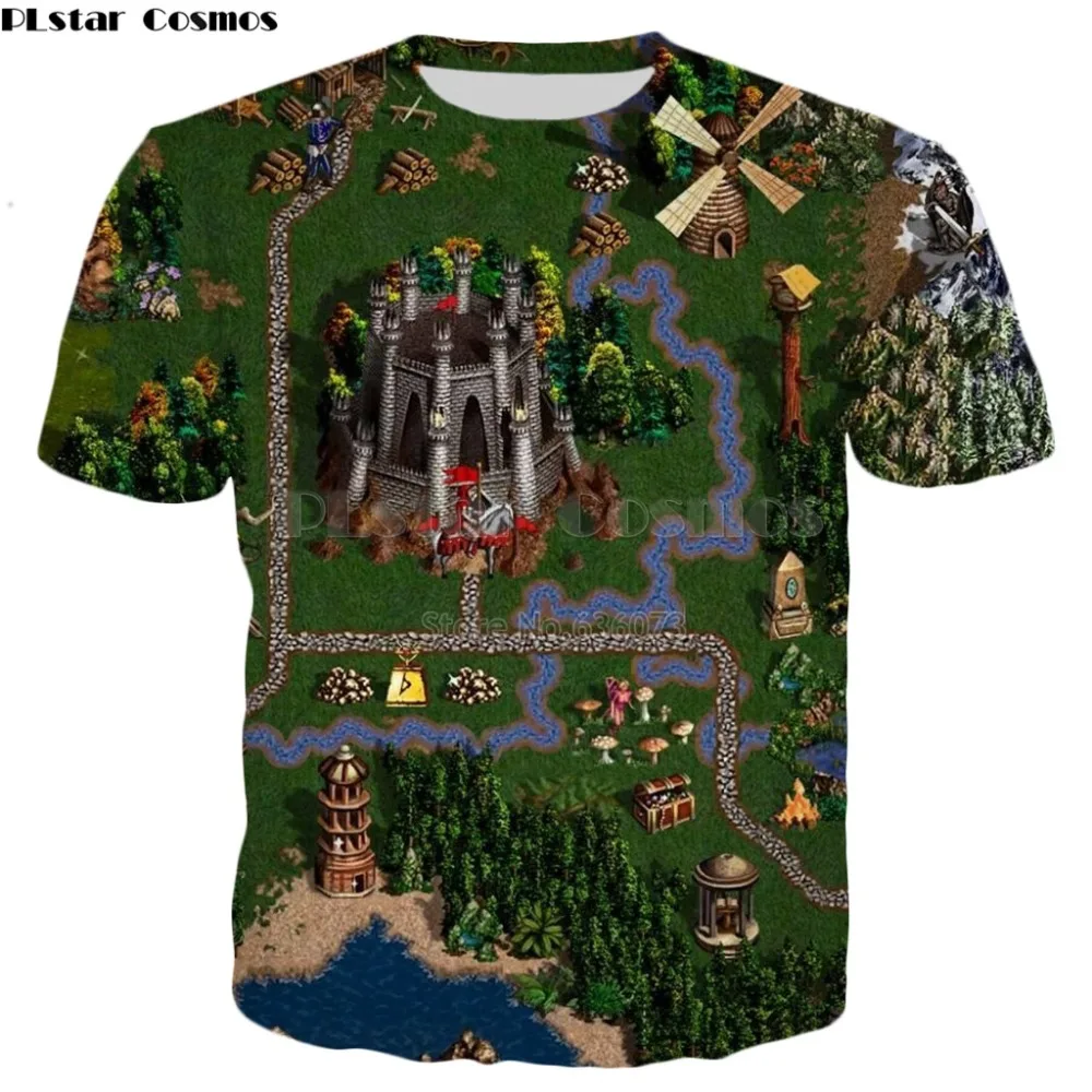 PLstar Cosmos 2018 summer New Fashion T-shirt Classic game Heroes of Might & Magic Print 3d Men/Women Casual Cool t shirt