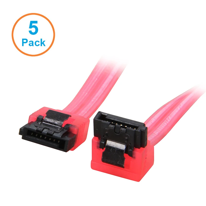 5PCS SATA 3 Cable,Super Speed SATA3 Controller to SSD HDD Hard Disk Drive SATA III Data Connector forASUS Gigabyte MSI Wholesale