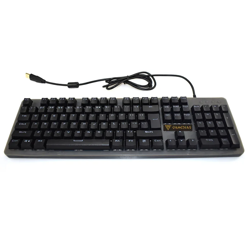 Hot Sale Mechanical Gaming Keyboard Waterproof Metal Backlit Wired 12 Modes Lighting USB