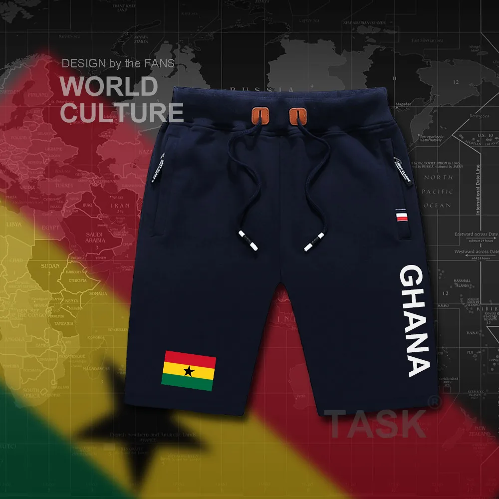 Республика Гана Ghanaian для мужчин S шорты для женщин пляжные человек доска Флаг Тренировки карман на молнии пот Бодибилдинг 2017 GHA GH