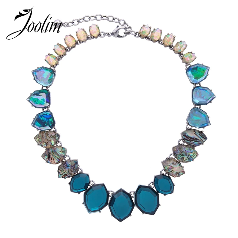 

2018.11.11 JOOLIM Jewelry Wholesale/2017 Beautiful Gorgeous Geometric Statement Necklace Design Jewelry Fashion Accssories