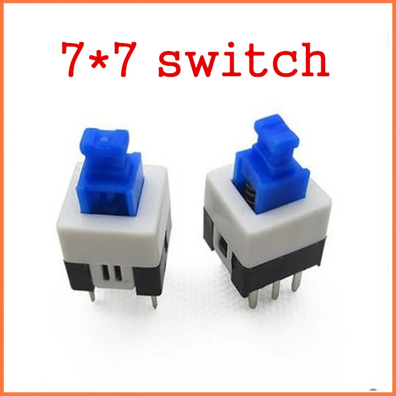 100pcs 7*7mm Light touch switch DIP6 ON/OFF Touch button micro 7*7 keys DIP 6pin free shipping | Обустройство дома