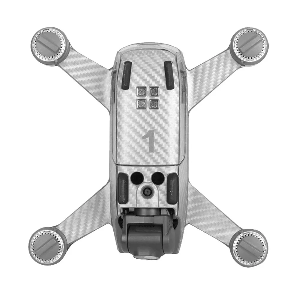 Углеродное волокно обертывание кожи водонепроницаемые наклейки для DJI SPARK Аксессуары Роскошные Futural Digital JUN21