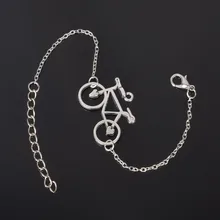 Простой стиль посеребренный Шарм с изображением велосипеда браслет ювелирные изделия подарок свадебный банкет торговля Высокое качество ns219