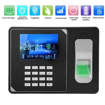 

100-240V Smart Password Biometric Fingerprint Attendance Machine with LCD Screen