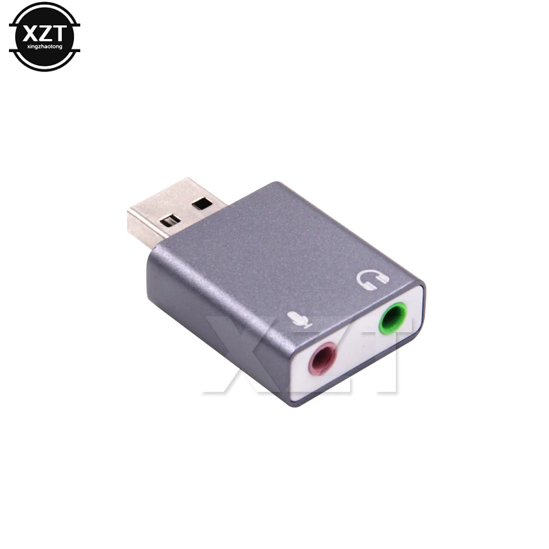 

1pcs USB Sound Card HIFI Magic Voice 7.1CH Microphone-in Audio-out port Free Drive Plug Sound Card External portable for Windows