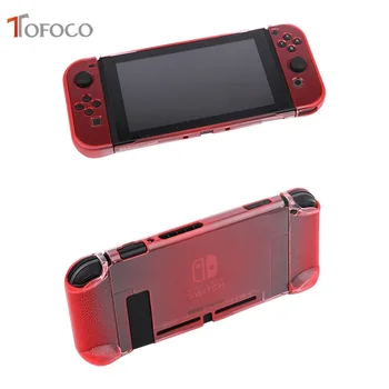

Thin Slim Protective Crystal Hard Case Cover Anti-Slip Shell 3 Part Design Separated For Nintend Switch Case TOFOCO