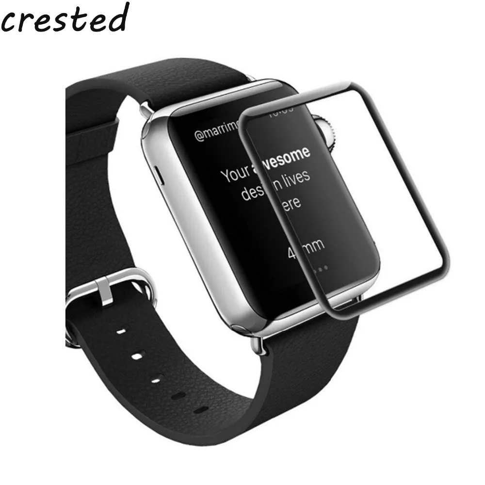 Accessories for Apple watch 4 44mm 40mm iWatch band 42mm 38mm 3D Screen