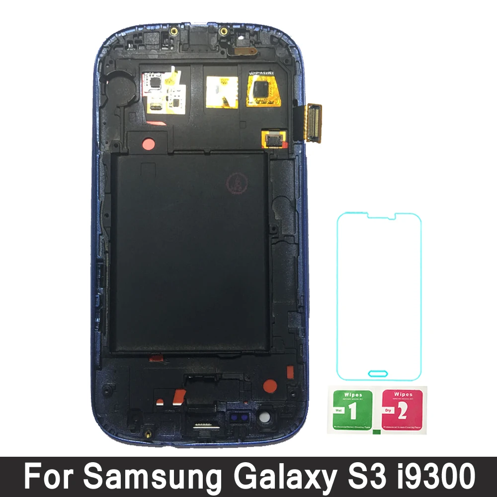 Для Samsung Galaxy S3 i9300 ЖК-дисплей Экран дисплея с заменой кадров для Samsung Galaxy S3 i9300 i9300i i9301 i9305 i535 ЖК-дисплей