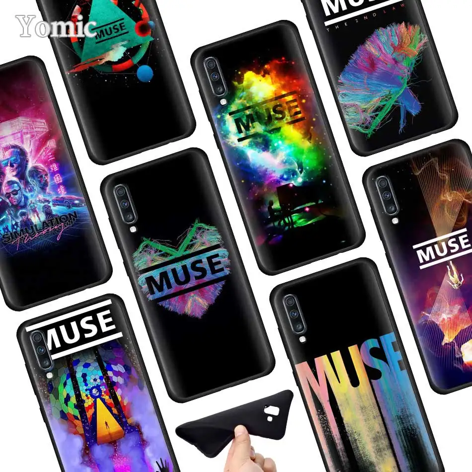 

muse band Silicone Soft Phone Case for Samsung Galaxy A50 A40 A70 A30 A20 A80 A6 A7 A8 Plus 2018 Back Case