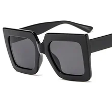 Модное квадратное женское солнцезащитное стекло es 6 цветов, негабаритная оправа, линзы из смолы, Дамское стекло, повседневное антибликовое женское солнцезащитное стекло UV400