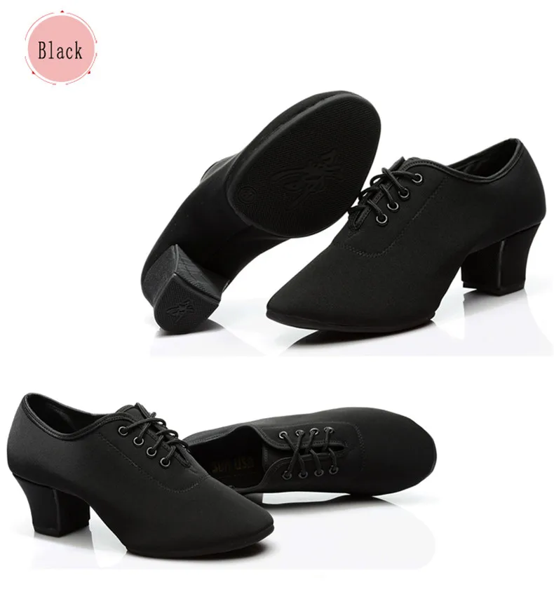 SUN LISA/женские уличные туфли-оксфорды на резиновой подошве; кроссовки на не сужающемся книзу массивном каблуке; Современная танцевальная обувь для бальных танцев; высота каблука 5 см