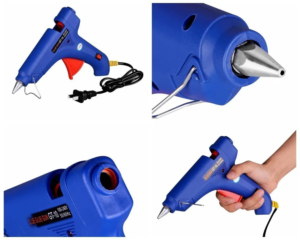 WHDZ PDR Tool Kit Dent Removal Paintless Dent Repair Tools Car Dent Repair Glue Gun 100W Heat Gun +5 pcs PDR Glue Sticks