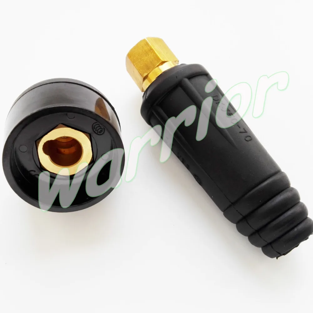 

Weld Cable Panel Socket Quick Fitting Connector Set DKJ50-70 DINSE-Style 300Amp-400Amp For Welding Machine Torch