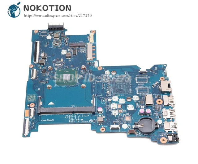 NOKOTION F r HP 15 AY 250 G5 Laptop Motherboard mit Prozessor