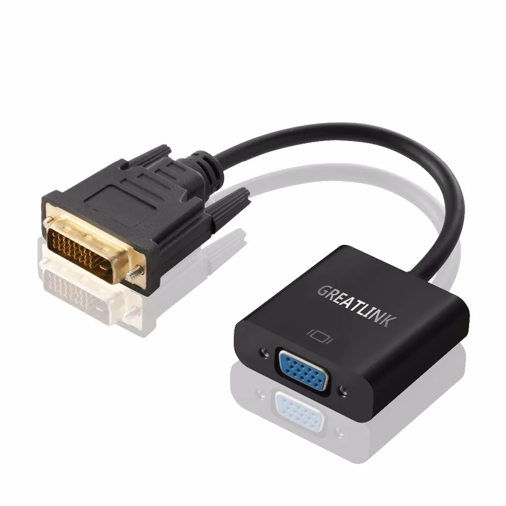 Адаптер для кабеля Ethernet DVI D VGA AUX Lan диагональ экрана 24 1 штекер 15 контактный
