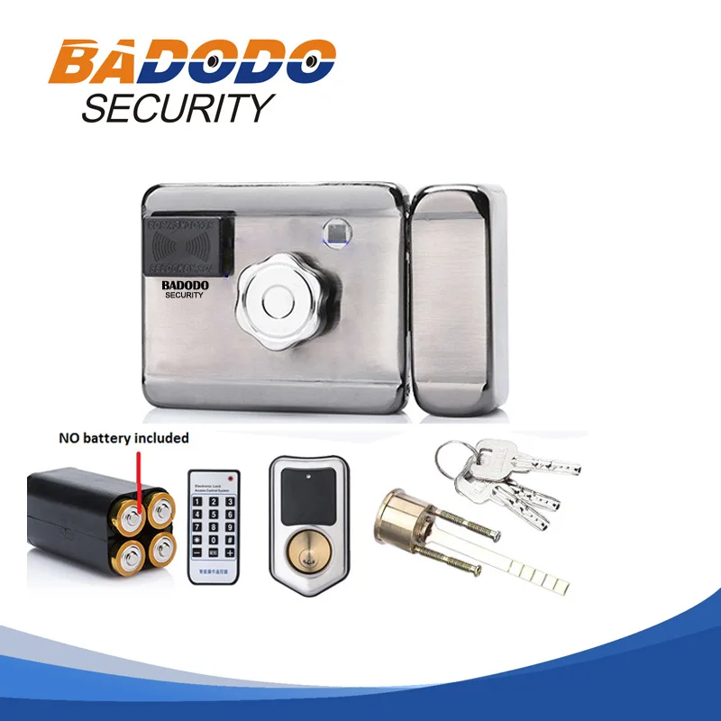 10 тегов электрический замок и ворота замок система контроля доступа электронный интегрированный RFID дверной обод замок с IC считыватель 13,56 МГц