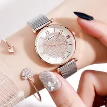 Women Watches Top Brand Luxury 2019 Fashion Diamond Ladies Wristwatches Stainless Steel Silver Mesh Strap Female Quartz Watch luxury fashion gold women quartz watches top brand small dial female bracelet watch stainless steel mesh strap ladies writwatch