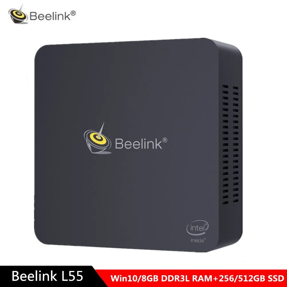 Beelink L55 Mini PC Windows Intel Core 10 i3 5005U Intel HD Graphic 5500 8 GB 256/512 GB SSD 2,4 + 5,8 GHz WiFi 1000 Mbps Bluetooth4.0