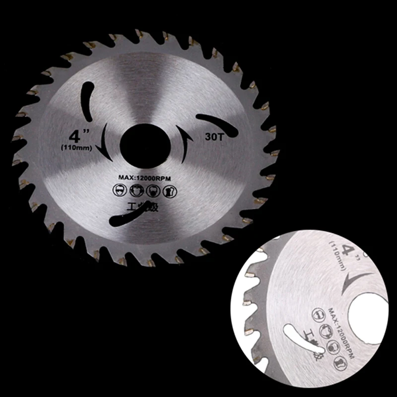 Новый сплав сталь круговой режущие диски 30 зубы колеса для резка дерево алюминий железная пластина механические инструменты 4 ''/110 мм
