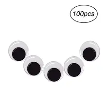 100Pcs Eyes for Dolls Toy Creative DIY Self-Adhesive Wiggle Toys Eyes Funny Dolls Accessories for Parent-Child Handwork