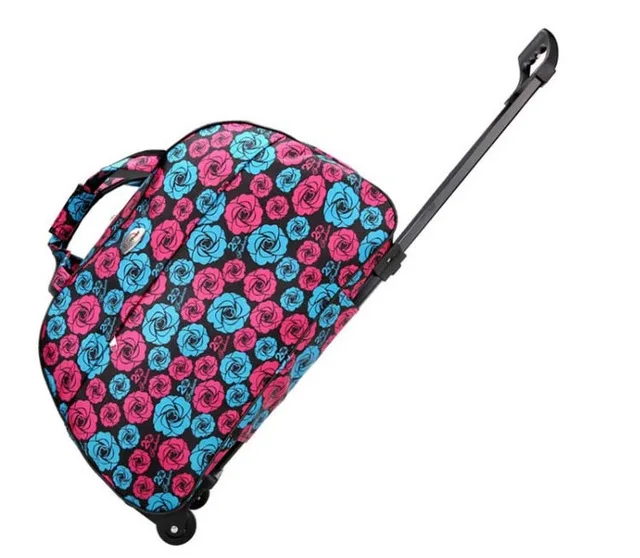 Складная сумка для багажа, чехол на колесиках, большая вместительность, дорожная сумка на колесиках для женщин и мужчин, чехол для костюма, дорожная сумка для путешествий - Цвет: Rose