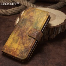 

LUCKBUY Case for iPhone 6 6S Vintage Luxury Woods Pattern Painted PU Leather Retro Flip Wallet Cases for iphone 6 Plus 6SPlus