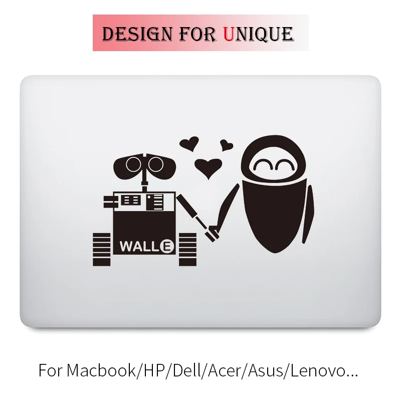 

Sweet Robot Lover Laptop Decal Sticker for Apple Macbook Pro Air Retina Touch Bar 11 12 13 15 inch Vinyl Mac Notebook Skin Decal
