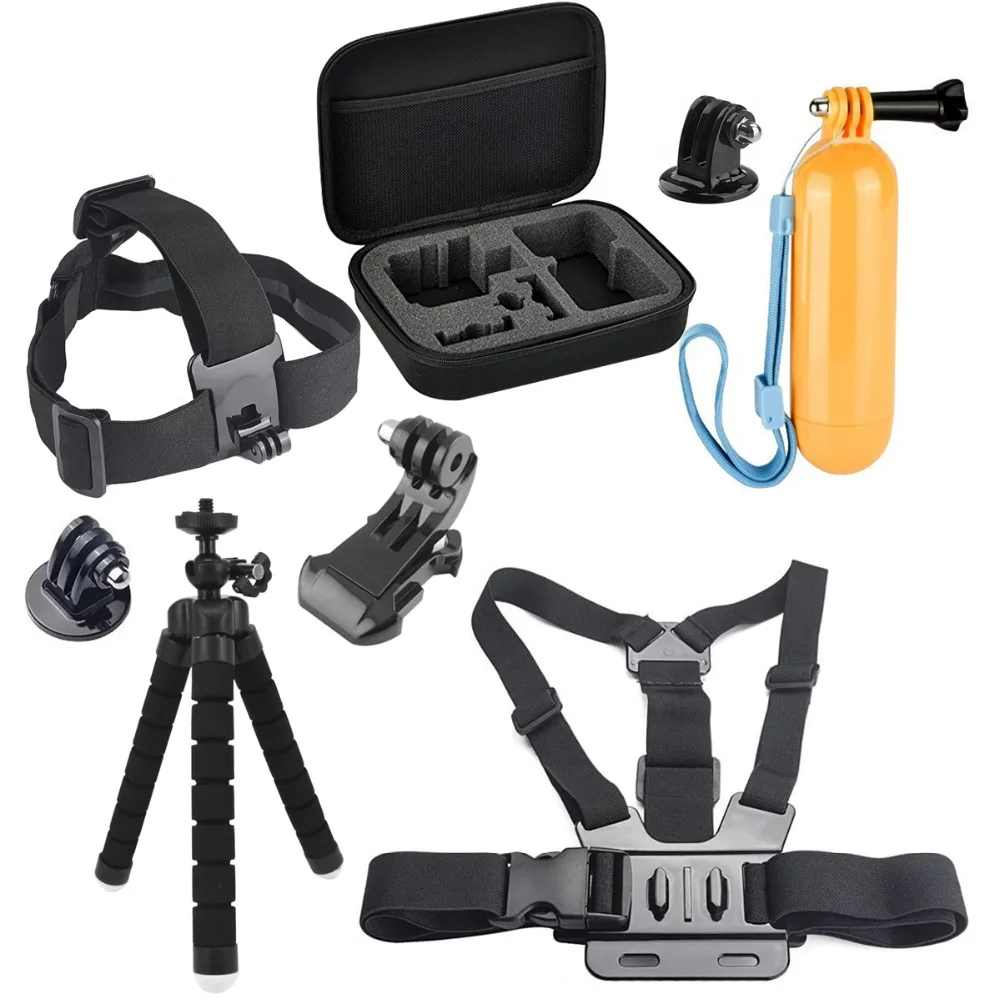 for Gopro 6 Accessories set Head Belt Strap Mount Adjustable Carrying Bag For Gopro Hero 6 5 4 3