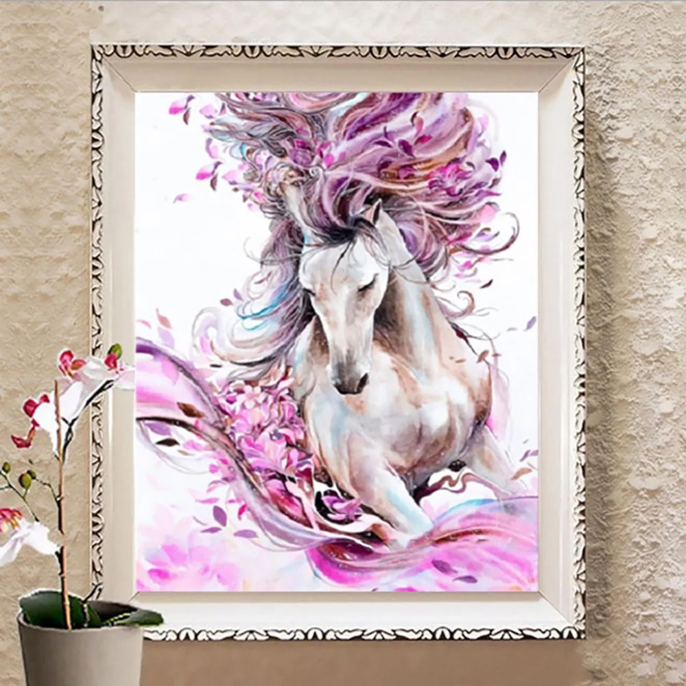

Square Full Drill Diamond Painting Diamond Embroidery Horse Rooster Shark Rhinestone Picture Pasted Cross Stitch Arts Crafts Q4