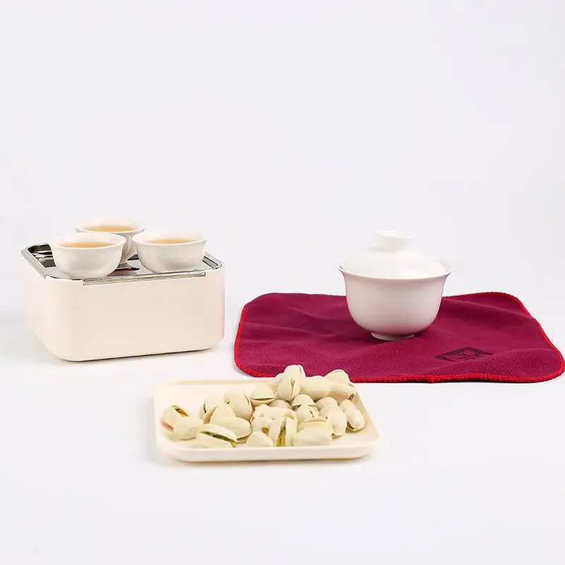 Портативный китайский чайный набор кунг-фу Gaiwan керамический чайный набор с подносом чайник чашки Gaiwan путешественник чайная посуда Teteras Portatil