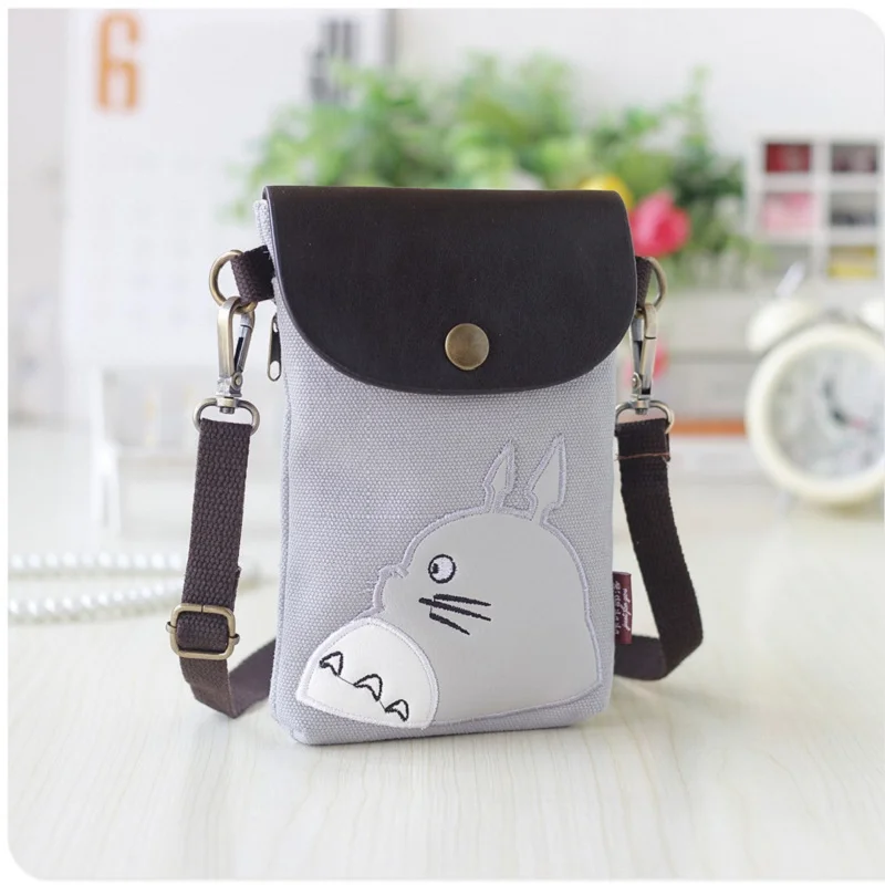 

Canvas & PU leather totoro printing children school bags kids messenger travel pouches bag for kindergarten baby girls boys