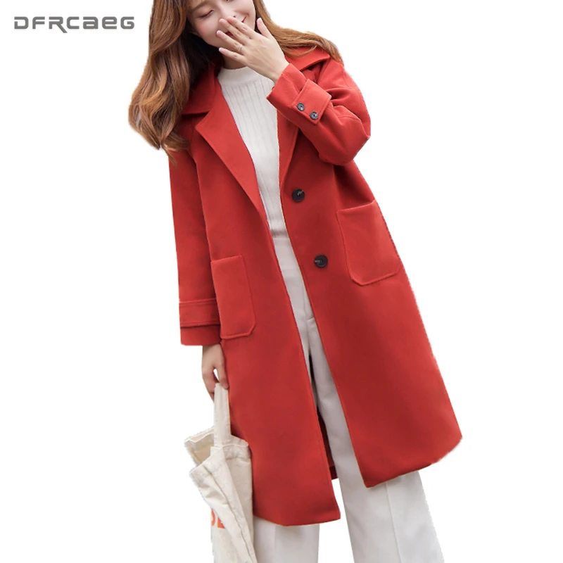 Fashion 2018 New Winter Coat Women Wide waisted Loose Long